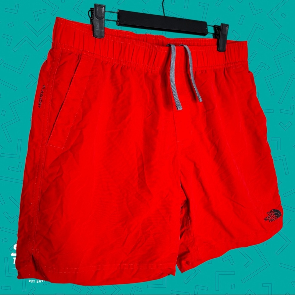 The North Face Red Nylon Shorts